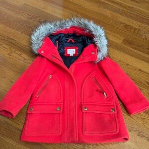 Crewcuts by JCrew hooded coat, size 4/5